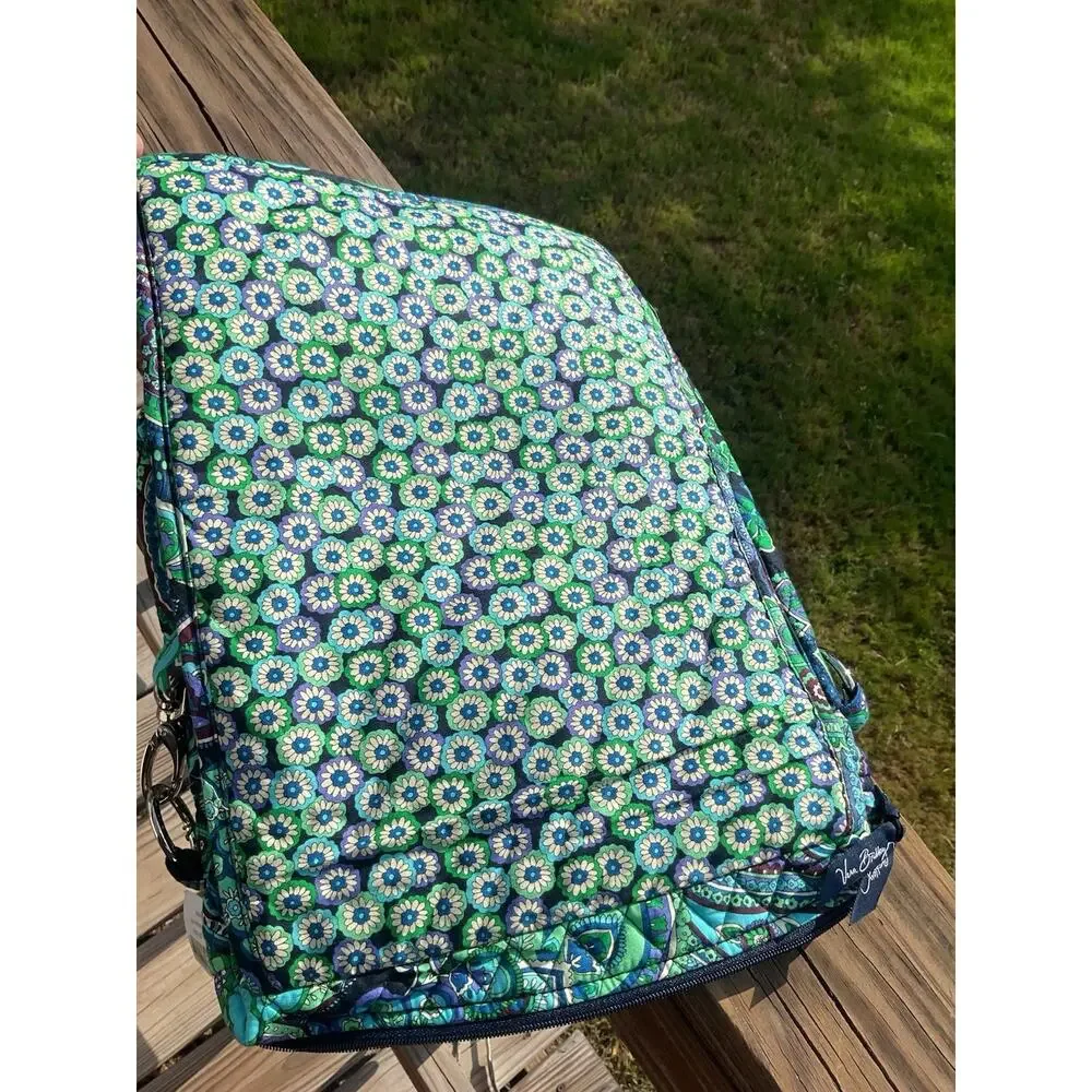 Vera Bradley Bag Blue Rhapsody Mailbag Crossbody Purse Floral Handbag NEW
